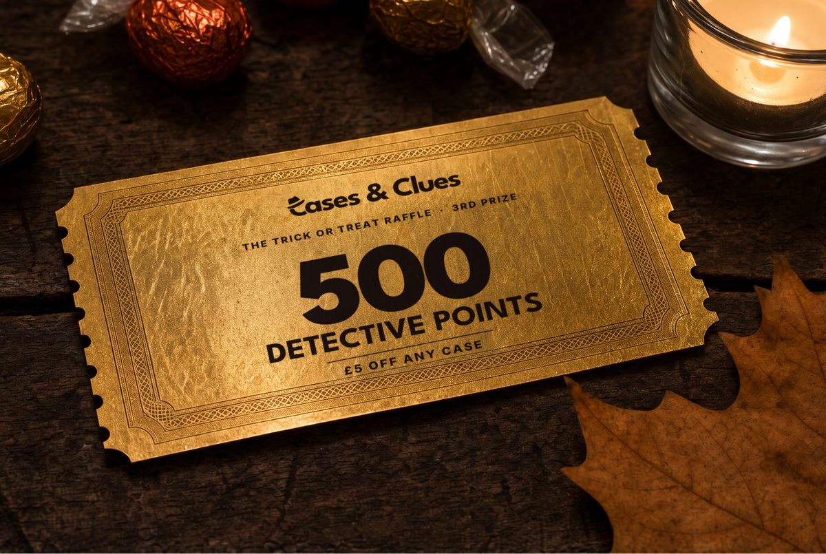 A £5 gift reward card in candlelight